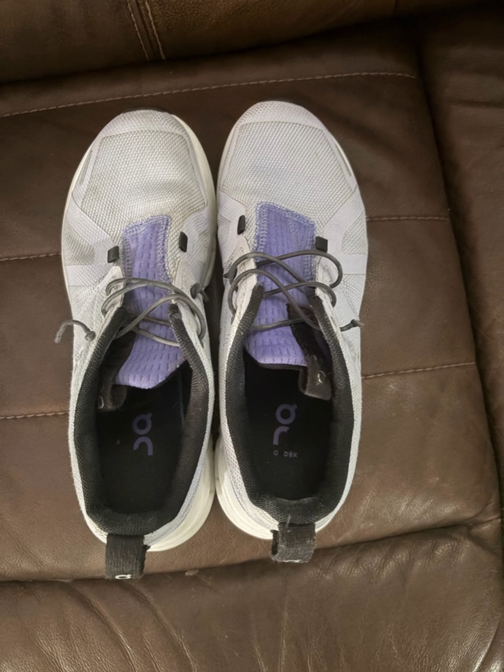On Kids' White & Purple Cloud Running Shoes